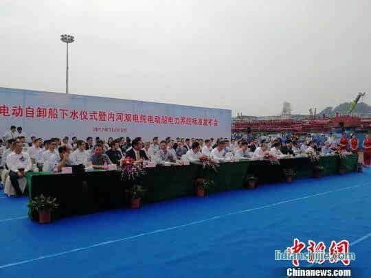 電動船下水儀式現場