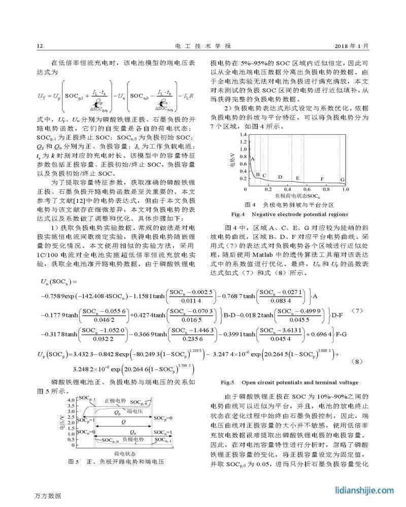 磷酸鐵鋰電池梯次利用健康特征參數提取方法