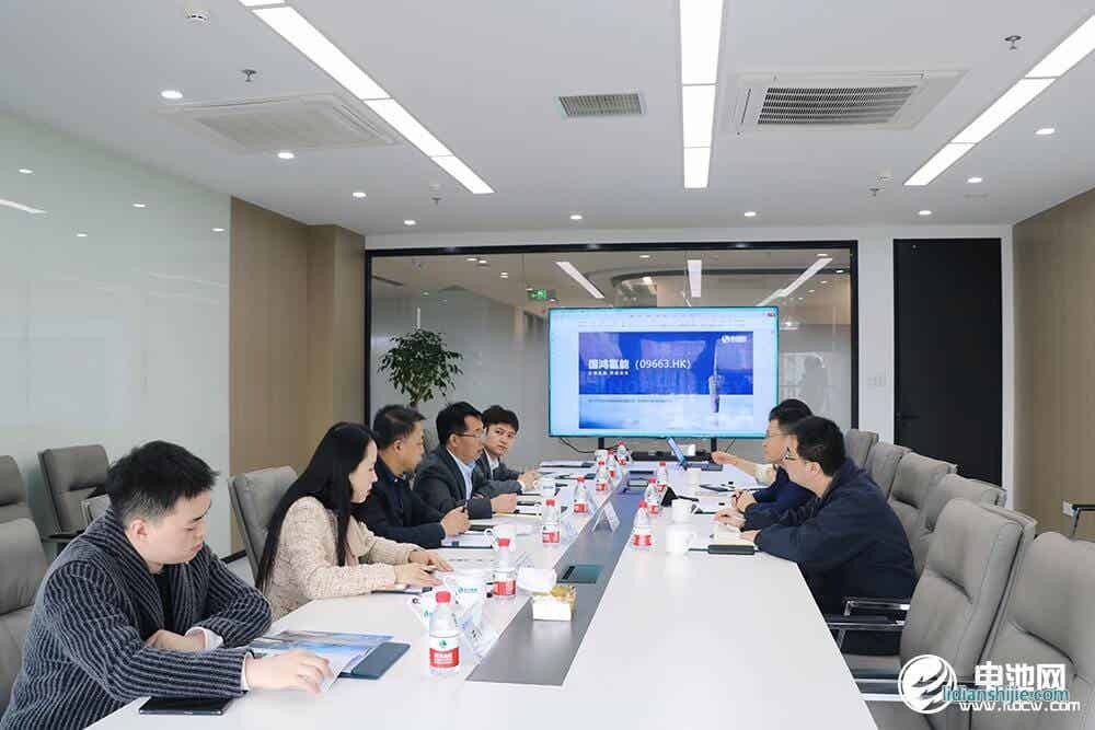 中國電池新能源產業鏈調研團一行參觀考察國鴻氫能