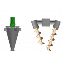 精新粉體CSZ系列全陶瓷雙螺旋錐形混合機