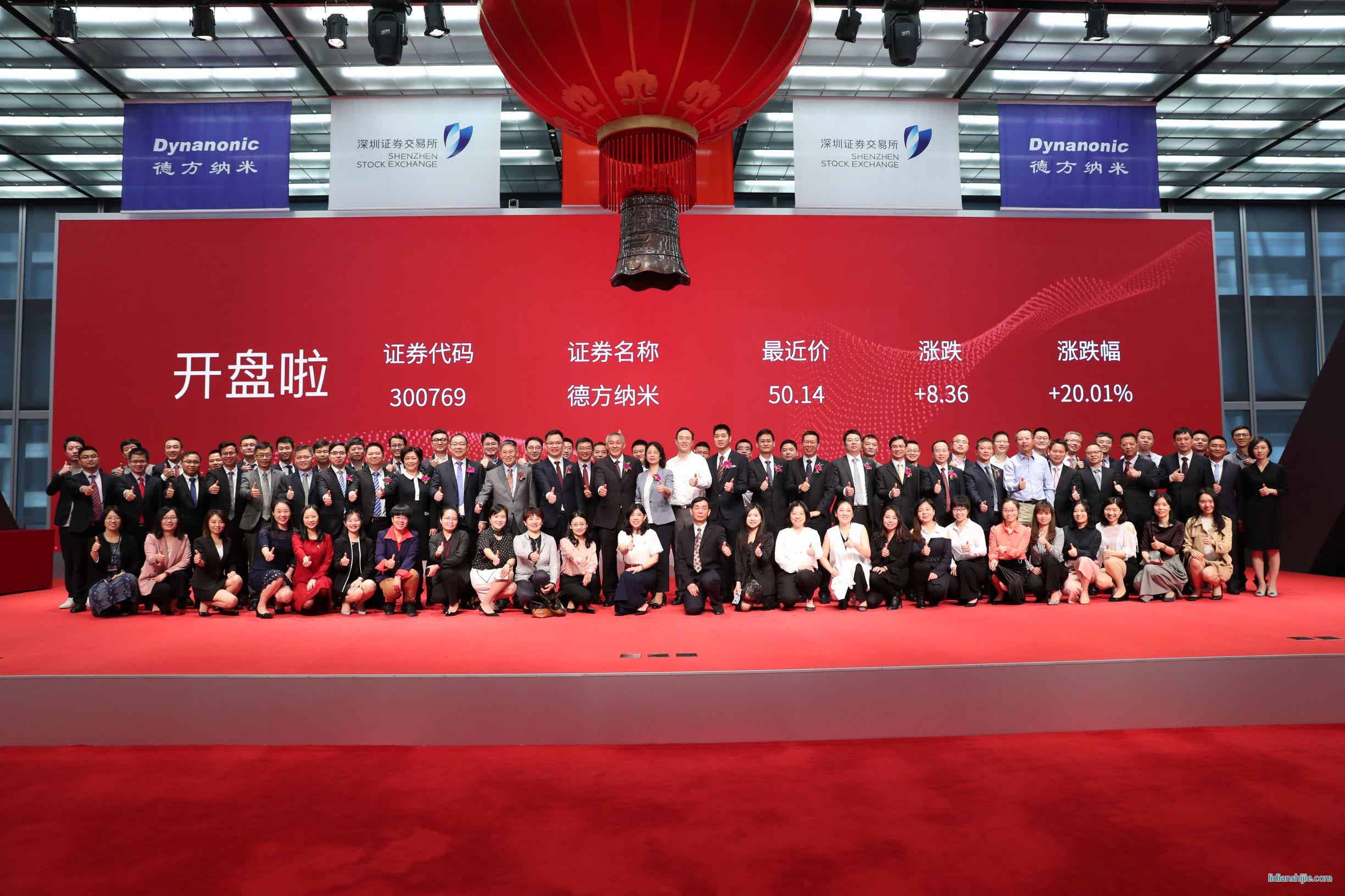 德方納米成功登陸深交所創(chuàng)業(yè)板